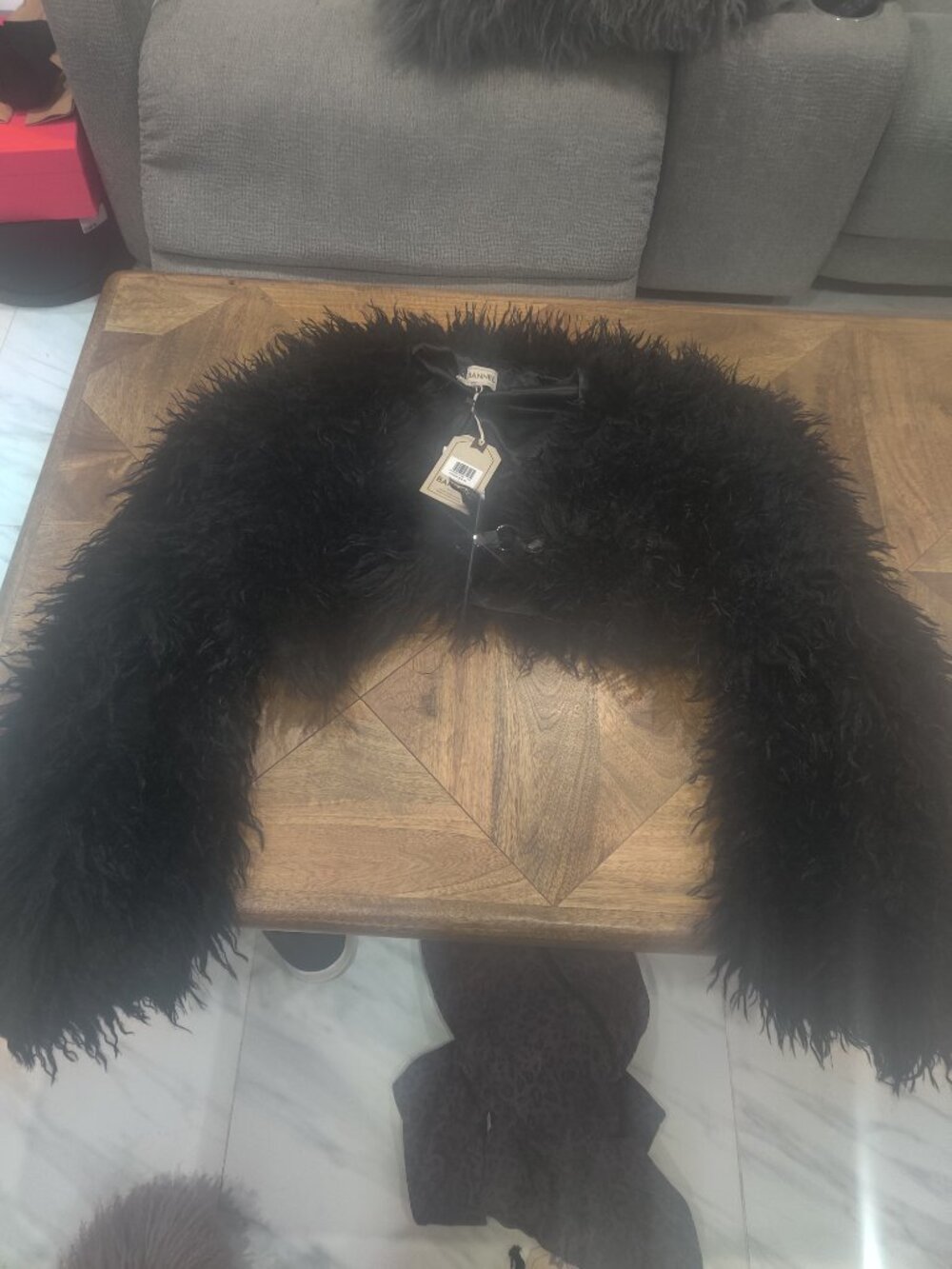 Banned Apparel Zafira Faux Fur Jacket size 4xl 22 UK New